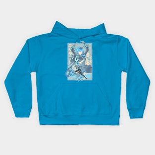 Dance of the Shimmering Wave Eula v2 Kids Hoodie